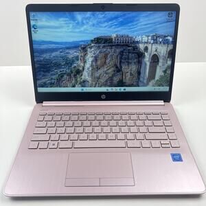 HP 14-cf2112wm 14" 64GB eMMC Intel Celeron N4120 1.10GHz 4GB RAM Laptop Win 11